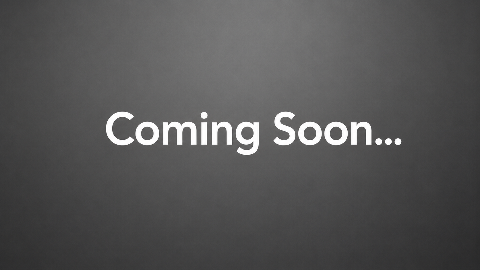 Coming soon